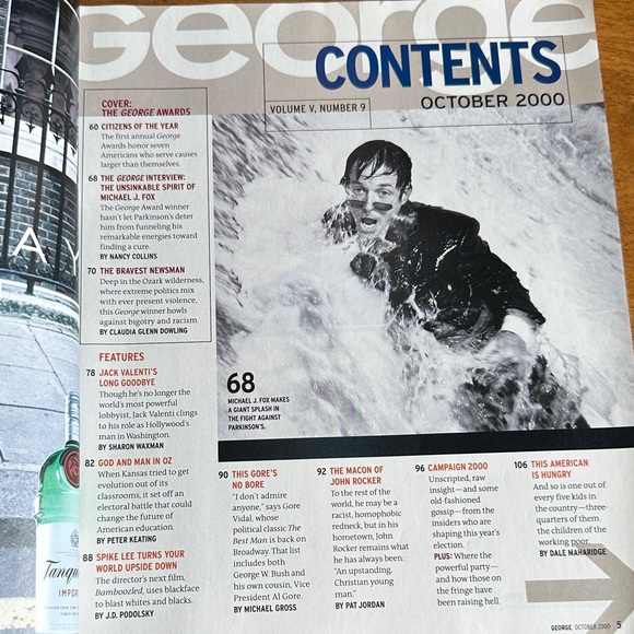 George Magazine October 2000 Issue - Picture 3 of 5